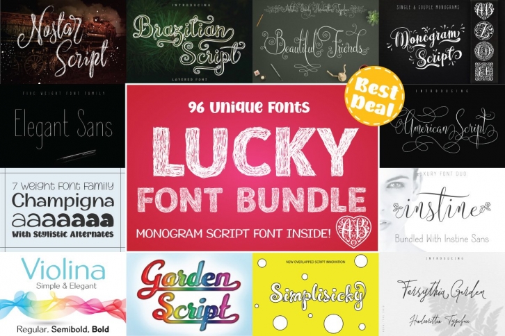 LUCKY Font Bundle Font Download