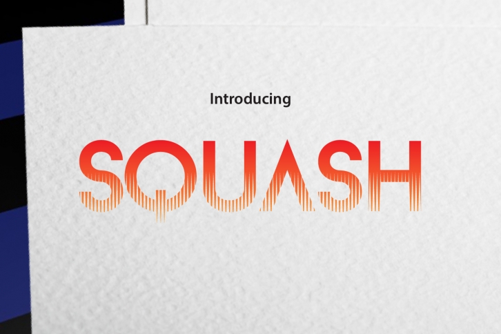 SQUASH EFFECT Font Download