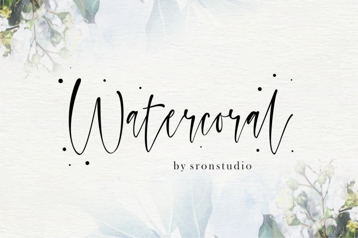 Watercoral  Natural Script Font Font Download