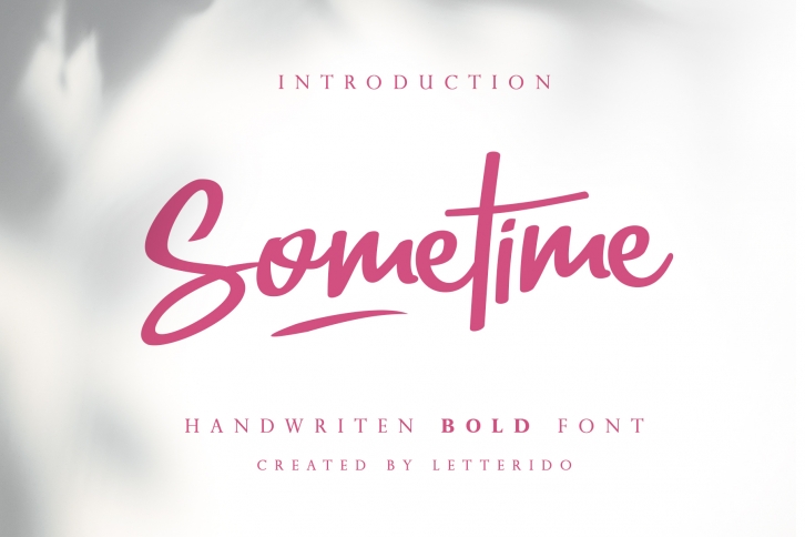 Sometime Handwritten Bold Font Font Download