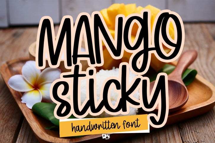 Mango Sticky - Handwritten Font Font Download