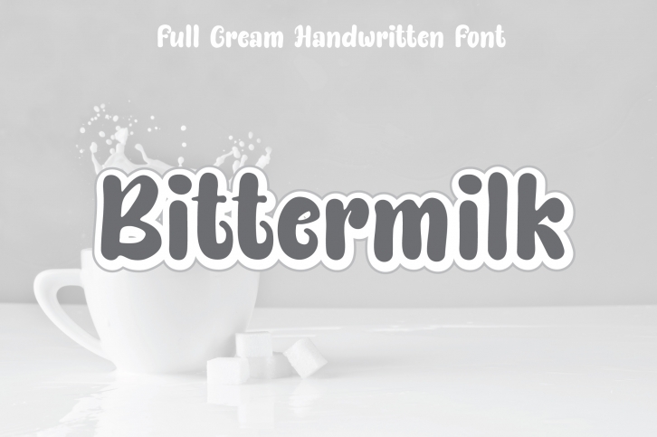 Bittermilk | Seamless Handwriting Font Download