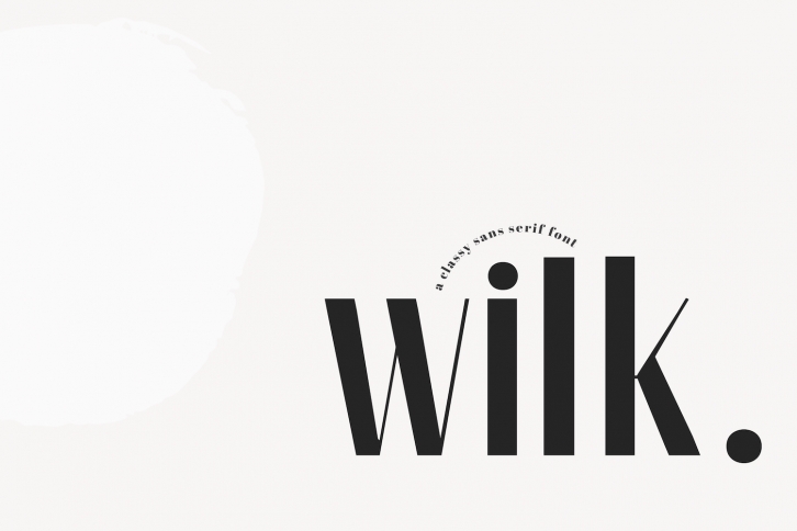 Wilk - A Classy Sans Serif Font Font Download