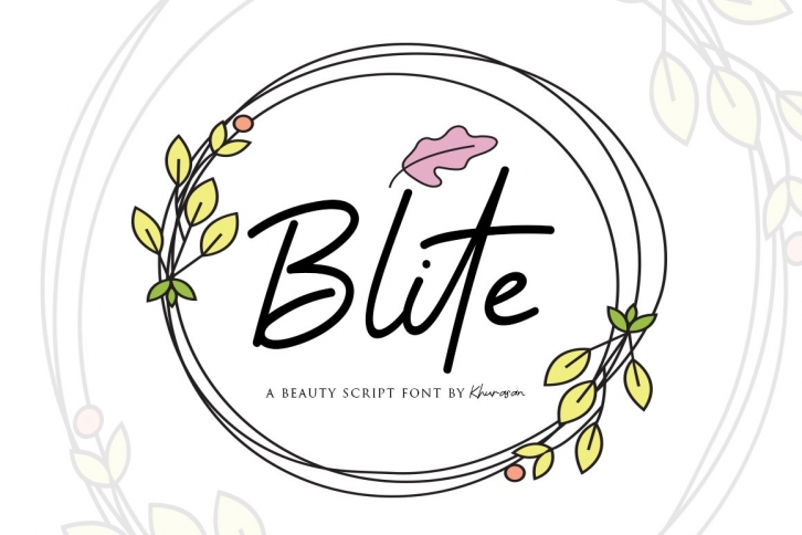 Blite Script Font Download