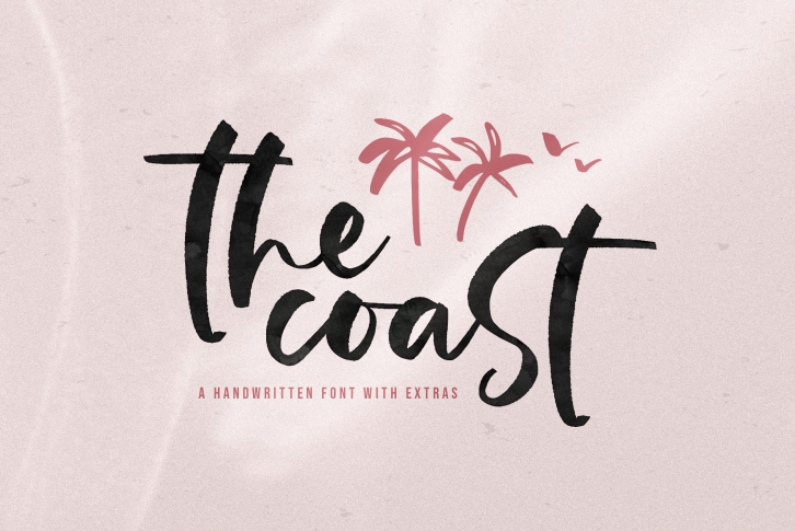 The Coast - Handwritten Script Font with Extras Font Download