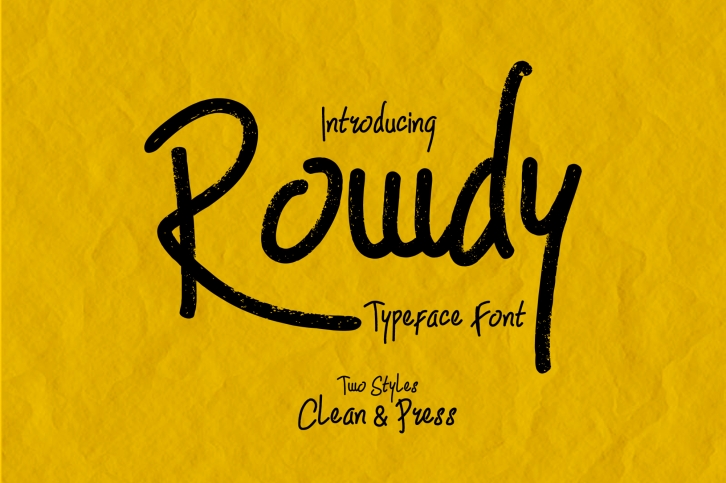 Rowdy Typeface Font Download