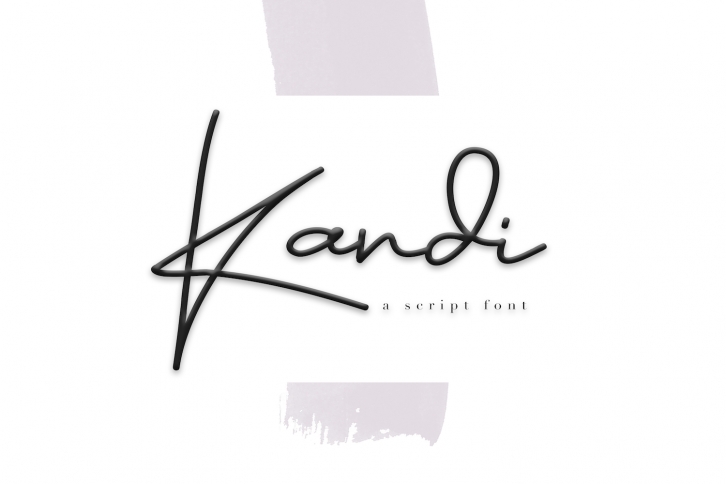 Kandi - A Handwritten Signature Font Font Download