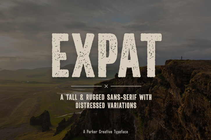 Expat - Tall & Rugged Sans-Serif Font Download
