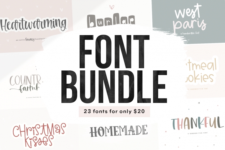 Font Bundle - Handwritten Fonts for Crafters! Font Download