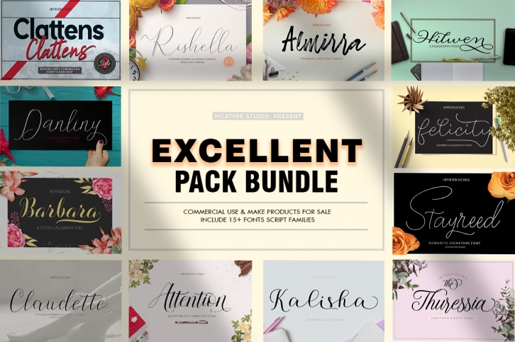 Excellent | Pack Bundle Font Download