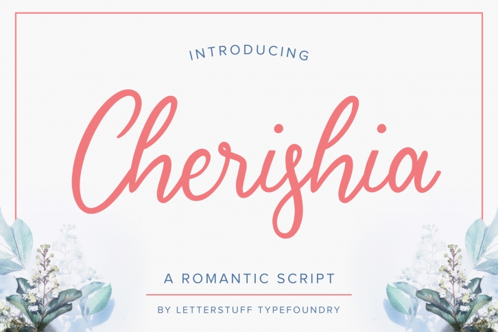 Cherishia Romantic Script Font Download