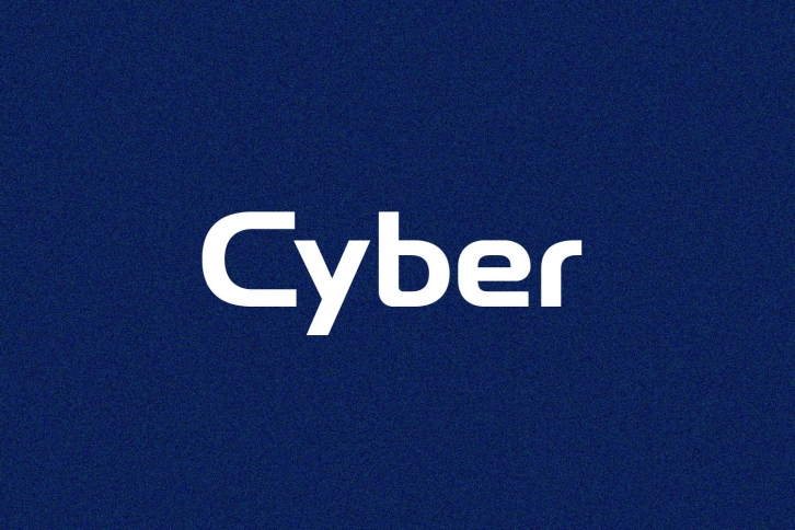Cyber - Logo Font  Logo Use Only Font Download