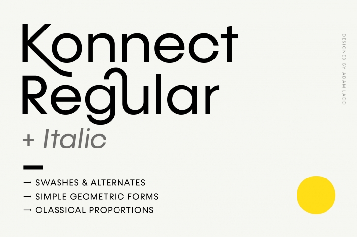 Konnect Regular & Italic Fonts Font Download