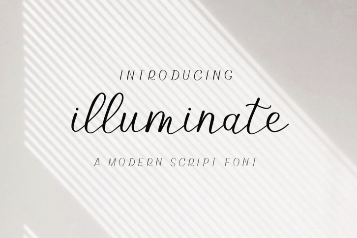 Illuminate - An Elegant and Modern Script Font Font Download