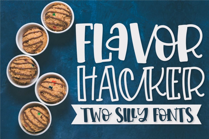 Flavor Hacker - A Hand Lettered Type Duo! Font Download