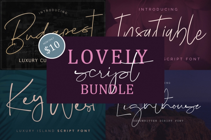 Lovely Script Bundle Font Download