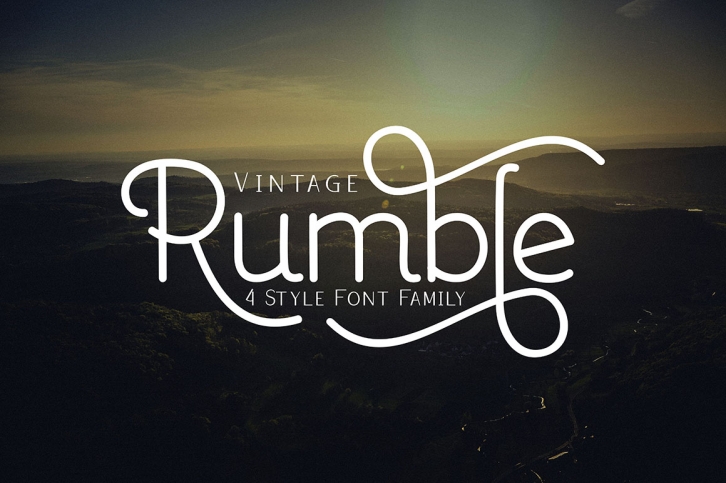 Rumble 4 Font Family Font Download