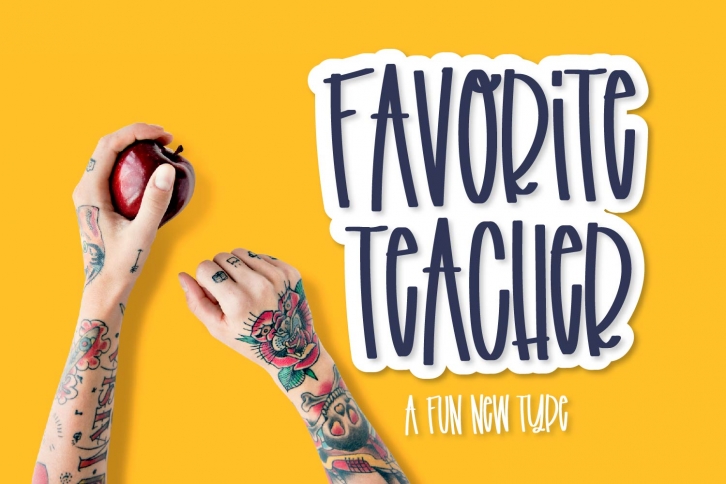 Favorite Teacher - A Fun Marker Font Font Download