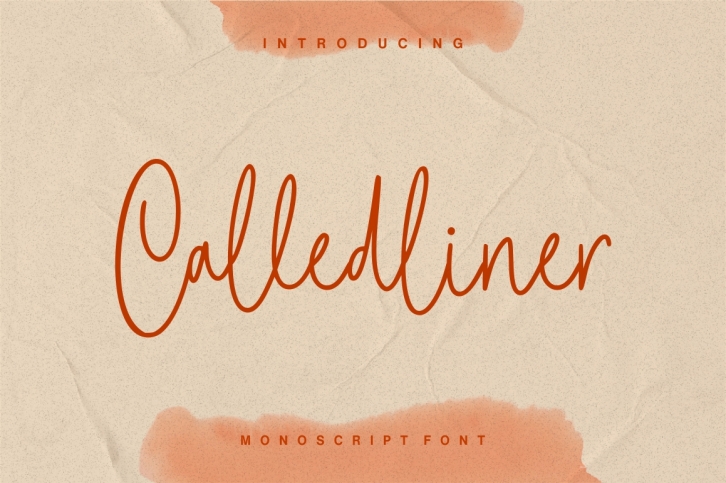 Calledliner - Monoscript Font Font Download