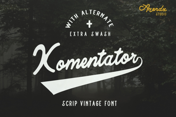Komentator Vintage Font Font Download