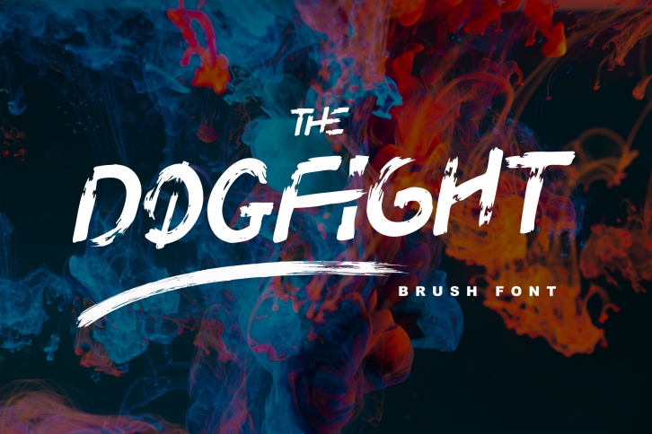 DOGFIGHT - Strong and Bold Brush Font Font Download