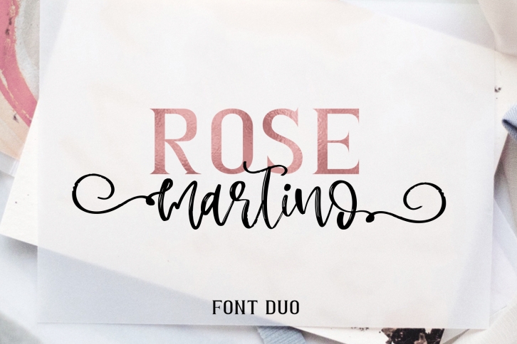 Rose Martino Font Duo Font Download