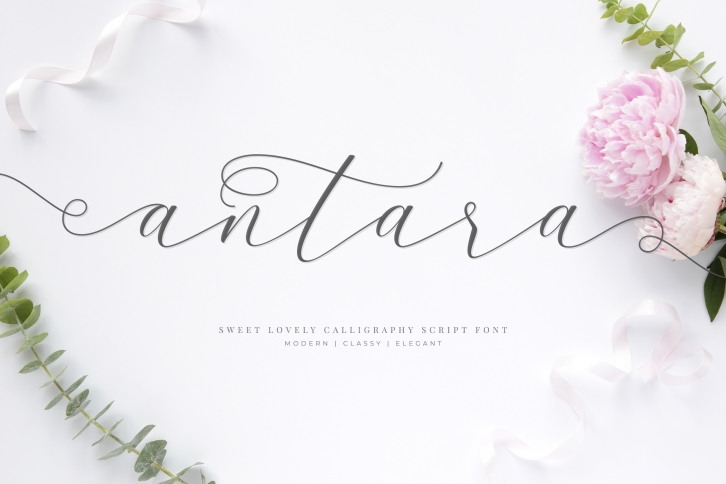 Antara Script Wedding Font Font Download