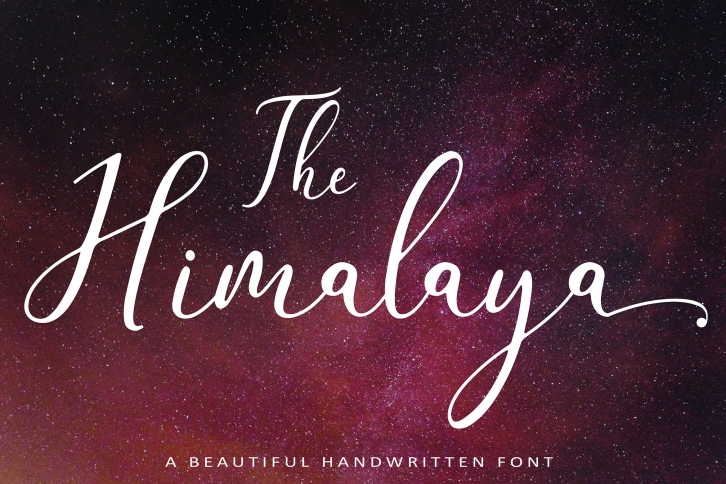 The Himalaya | beautiful handwriten Font Download
