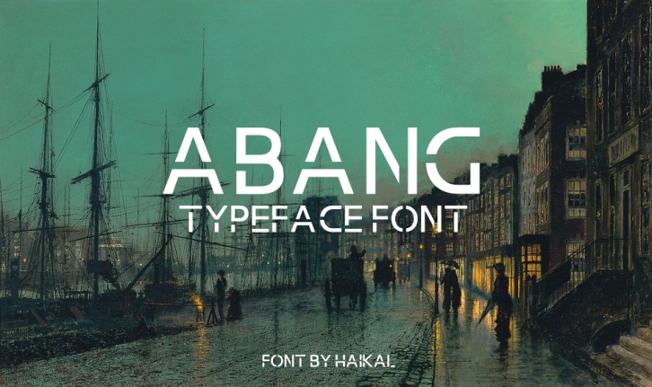 Abang Typeface Font Font Download