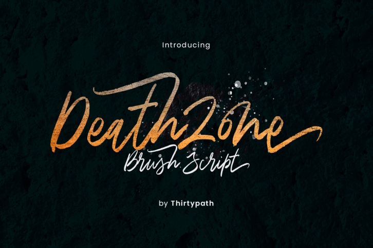 Death Zone Brush Font Download