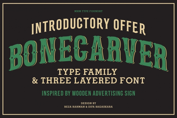 MHM Bone Carver Font Download