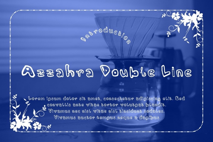 Azzahra Double Line Font Download