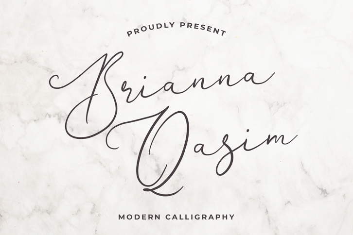 Brianna Qasim Calligraphy Font Font Download
