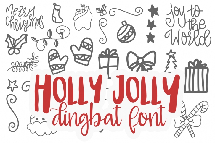 Holly Jolly Dingbat TTF Font Download