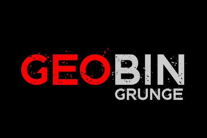 GEO BIN Grunge Font Download