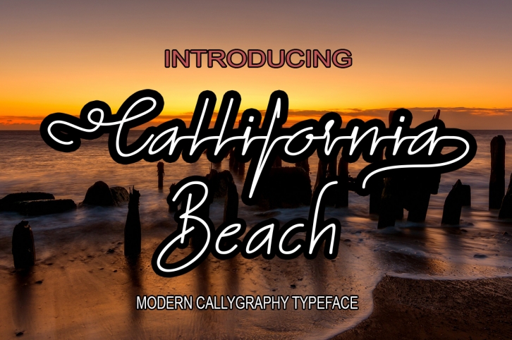 California beach new font duo Font Download