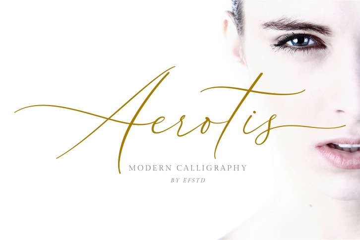 Aerotis, a Modern Calligraphy Font Font Download