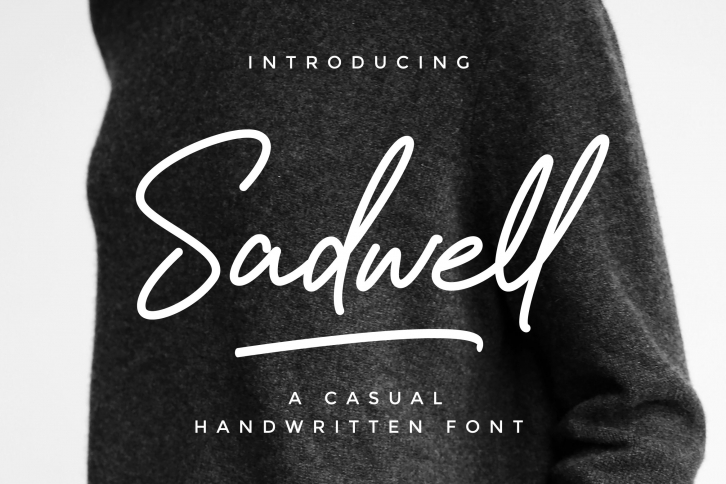 Sadwell - A Casual Handwritten Font Font Download