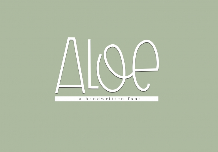 Aloe - A Fun Handwritten Font Font Download