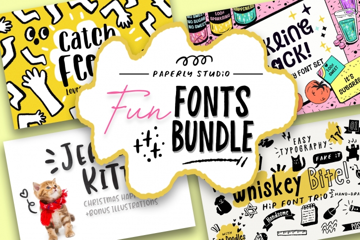 Fun Font Mini Bundle & Extras Font Download