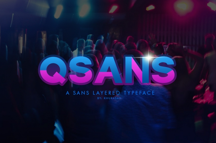 Qsans Layered Font Font Download