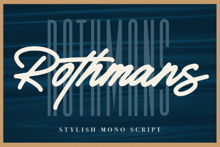 Rothmans - Font Duo Free Version Font Download