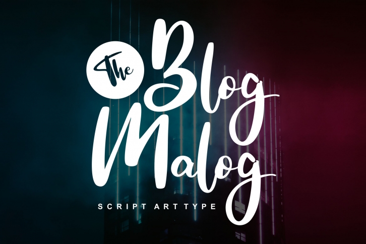 The Blog Malog | Script Arttype Font Font Download