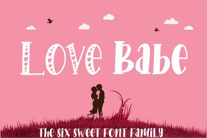 Love Babe - The Six Sweet Font Family Font Download