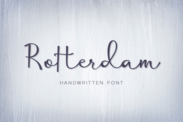 Rotterdam - handwritten calligraphy font Font Download
