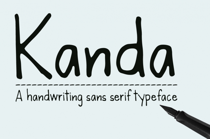 Kanda Handwriting Typeface Font Download