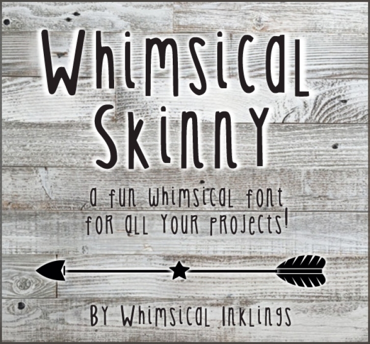 Whimsical Skinny Font Font Download