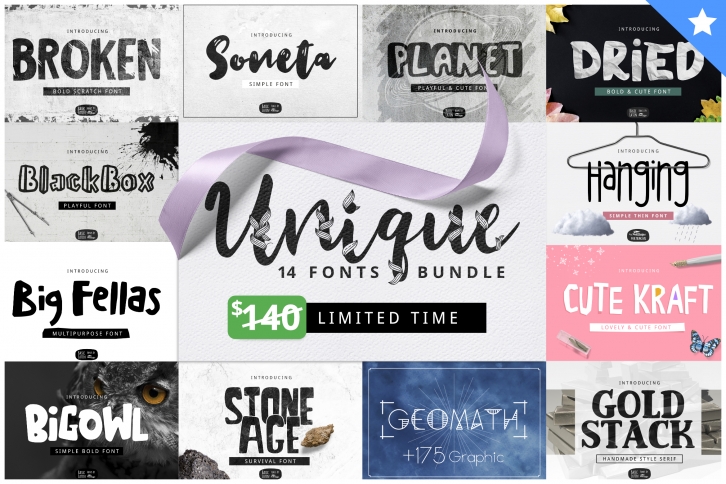 Unique Font Bundles by YandiDesigns Font Download