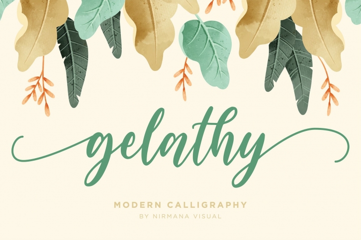 Gelathy - Modern Calligraphy Font Download