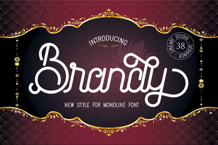 Brandy Monoline Duo Font Download